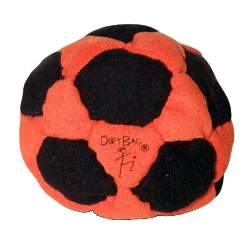 🔥World Footbag Dirtbag 32 Hacky Sack ORANGE/BLACK BNWT🔥